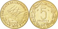 États de l'Afrique centrale 5 Francs Monnaie, Paris -
