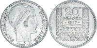 France 20 Francs Monnaie, Turin, Paris, Argent, Gadoury:852, KM:879 -