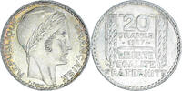 France 20 Francs Monnaie, Turin, Paris, Argent, Gadoury:852, KM:879 -