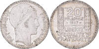 France 20 Francs Monnaie, Turin, Paris, Argent, Gadoury:852, KM:879 -