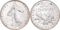 France 50 Centimes Monnaie, Semeuse, Paris, Argent, Gadoury:420 -