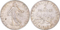 France 2 Francs Monnaie, Semeuse, Paris, Argent, KM:845.1, Le -