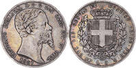 États italiens 5 Lire Monnaie, SARDINIA, Vittorio Emanuele II, Torino -