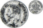 France 20 Centimes Monnaie, Napoleon III, Paris, Argent, KM:805.1 -