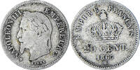 France 20 Centimes Monnaie, Napoleon III, Strasbourg, Argent -