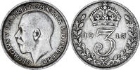 Grande-Bretagne 3 Pence Monnaie, George V, Argent, KM:813 -