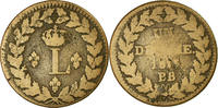 France Decime Monnaie, Louis XVIII, Strasbourg, Bronze -