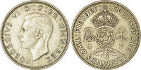 Grande-Bretagne Florin, Two Shillings Monnaie, George VI, Argent -