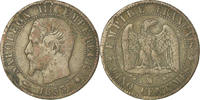 France 5 Centimes Monnaie, Napoleon III, Napoléon III, Marseille -