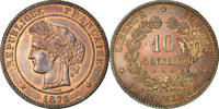 France 10 Centimes Monnaie, Cérès, Paris, Bronze, Gadoury:265 -