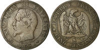 France 5 Centimes Monnaie, Napoleon III, Napoléon III, Marseille -