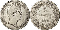 France 5 Francs Monnaie, Louis-Philippe, Paris, Argent -