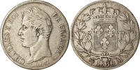 France 5 Francs Monnaie, Charles X, Toulouse, Argent, KM:728.9 -