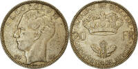 Belgique 20 Francs, 20 Frank Monnaie, Argent, KM:105 -