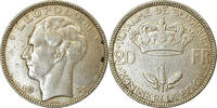 Belgique 20 Francs, 20 Frank Monnaie, Argent, KM:105 -