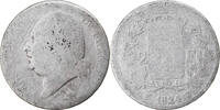 France 2 Francs Monnaie, Louis XVIII, Lille, B, Argent, Gadoury:513 -