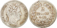 France 2 Francs Monnaie, Louis-Philippe, Lille, Argent, KM:743.13 -