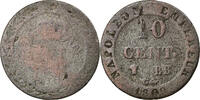 France 10 Centimes Monnaie, Napoléon I, Strasbourg, Billon -