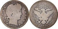 États-Unis Quarter Monnaie, Barber Quarter, U.S. Mint, New Orleans -
