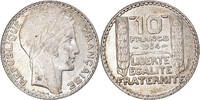 France 10 Francs Monnaie, Turin, Paris, Argent, Gadoury:801, KM:878 -