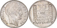 France 10 Francs Monnaie, Turin, Paris, Argent, Gadoury:801, KM:878 -