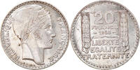 France 20 Francs Monnaie, Turin, Paris, Argent, Gadoury:852, KM:879 -