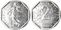 France 2 Francs Monnaie, Semeuse, Paris, Frappe médaille, Nickel -