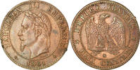 France 2 Centimes Monnaie, Napoleon III, Napoléon III, Strasbourg -