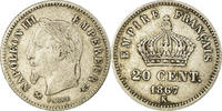 France 20 Centimes Monnaie, Napoleon III, Napoléon III, Bordeaux -