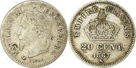 France 20 Centimes Monnaie, Napoleon III, Napoléon III, Bordeaux -