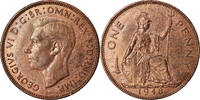 Grande-Bretagne Penny Monnaie, George VI, Bronze, KM:845 -