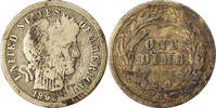 États-Unis Dime Monnaie, Barber Dime, U.S. Mint, New Orleans, Rare -