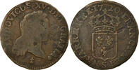 France 1/2 Sol Monnaie, Louis XV, Demi sol au buste enfantin, Reims -