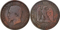 France 10 Centimes Monnaie, Napoleon III, Napoléon III, Bordeaux -