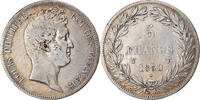 France 5 Francs Monnaie, Louis-Philippe, Lille, Argent -