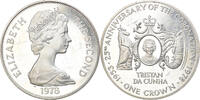 Tristan Da Cunha Crown Monnaie, Elizabeth II, Pobjoy Mint, Argent -
