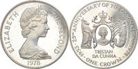 Tristan Da Cunha Crown Monnaie, Elizabeth II, Pobjoy Mint, Argent -