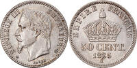 France 50 Centimes Monnaie, Napoleon III, Napoléon III, Paris -