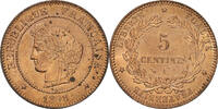 France 5 Centimes Monnaie, Cérès, Paris, Bronze, KM:821.1, Le -