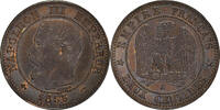 France 2 Centimes Monnaie, Napoleon III, Paris, Bronze, KM:776.1 -