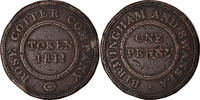Grande-Bretagne Penny Token Monnaie, Birmingham and Swansea, Birmingham -