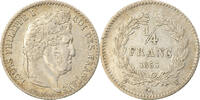 France 1/4 Franc Monnaie, Louis-Philippe, Lille, Argent -