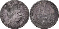 Érythrée 2 Lire Érythrée italienne, Umberto I, Rome, Argent, KM:3 -