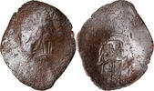 Aspron trachy Monnaie, Isaac II Angelos, Constantinople, Billon -