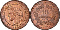 France 10 Centimes Monnaie, Cérès, Paris, Bronze, Gadoury:265a -