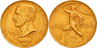 Italie 100 Lire Victor-Emmanuel III, Rome, Or, KM:66 -