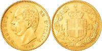 Italie 50 Lire Umberto I, Rome, Or, PCGS, Friedberg:19, KM:25 -