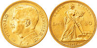 Italie 20 Lire Victor-Emmanuel III, Rome, Or, PCGS, Friedberg:28 -