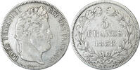 France 5 Francs Monnaie, Louis-Philippe, Bordeaux, Argent -