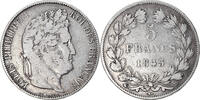 France 5 Francs Monnaie, Louis-Philippe, Strasbourg, Argent -